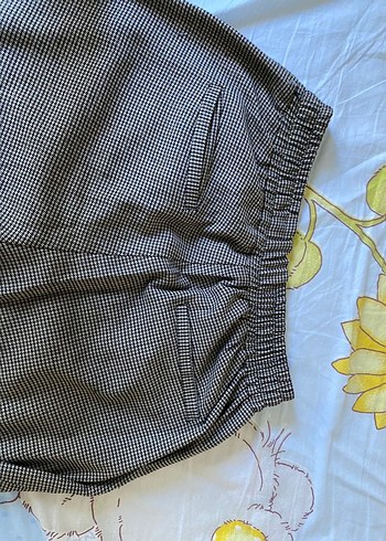 bershka kaz ayağı desen kışlık kumaş pantolon - Görsel 7
