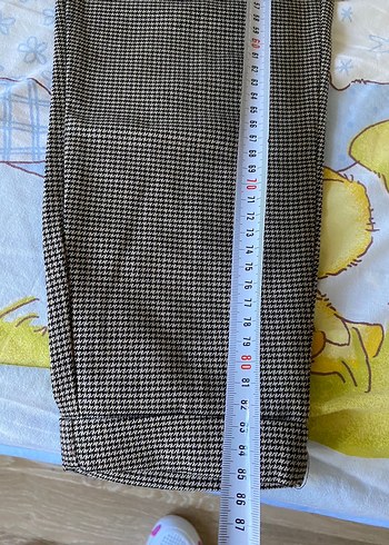 bershka kaz ayağı desen kışlık kumaş pantolon - Görsel 4