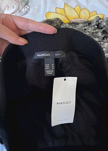 Mango etiketli pullu kışlık etek - Görsel 2