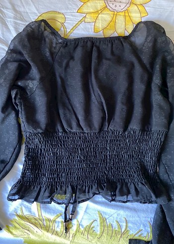 şık siyah bluz - Görsel 4