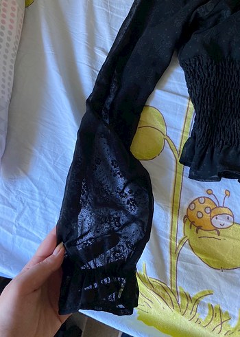 şık siyah bluz - Görsel 2