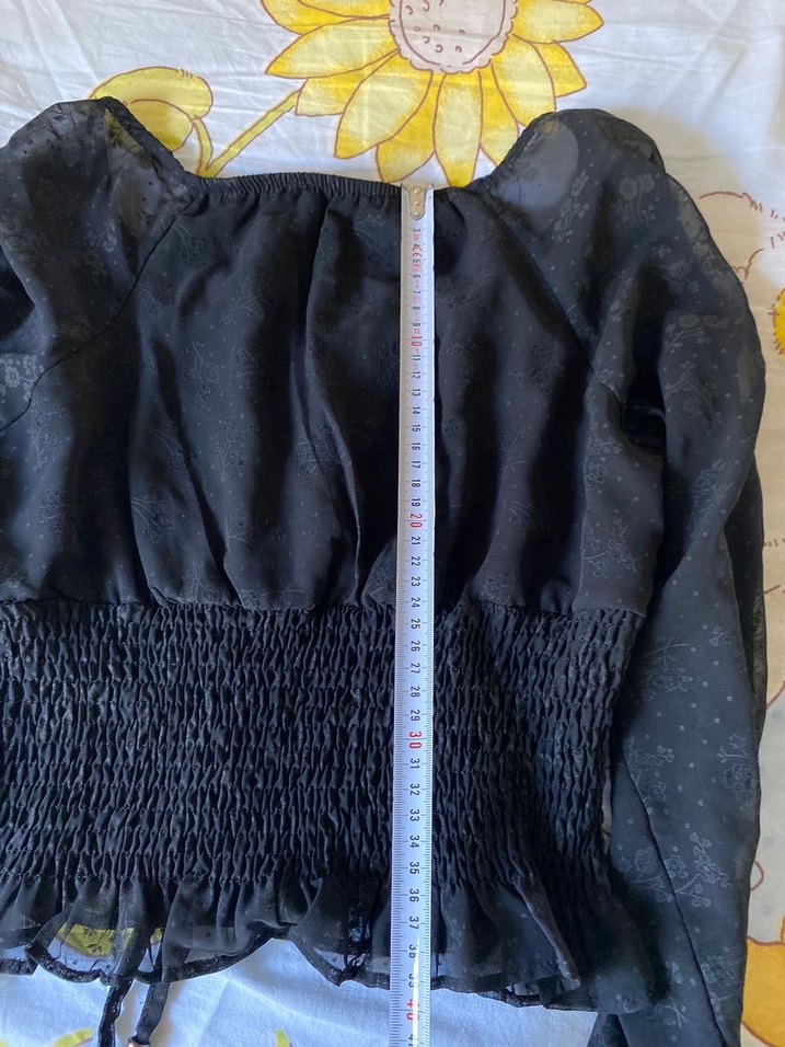 şık siyah bluz - Görsel 5