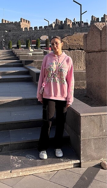 Kalın bershka sweatshirt