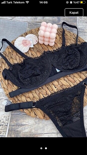 Penti SİYAH BRALET TAKIM