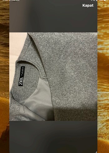 Gri Fermuarlı Kadın bomber Kaban - Görsel 2