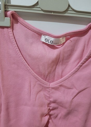 Trendyol & Milla Pembe V Yaka Crop