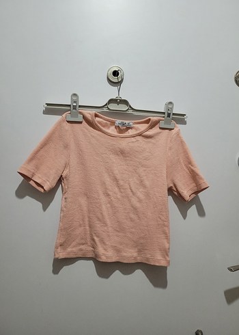kısa Kollu Pembe Tişört