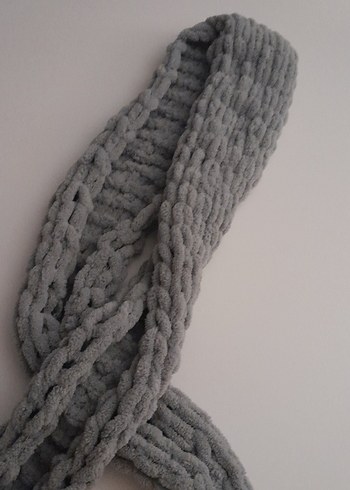 örgü pufpuf atkı SATIN ALMAYINIZ - Görsel 3