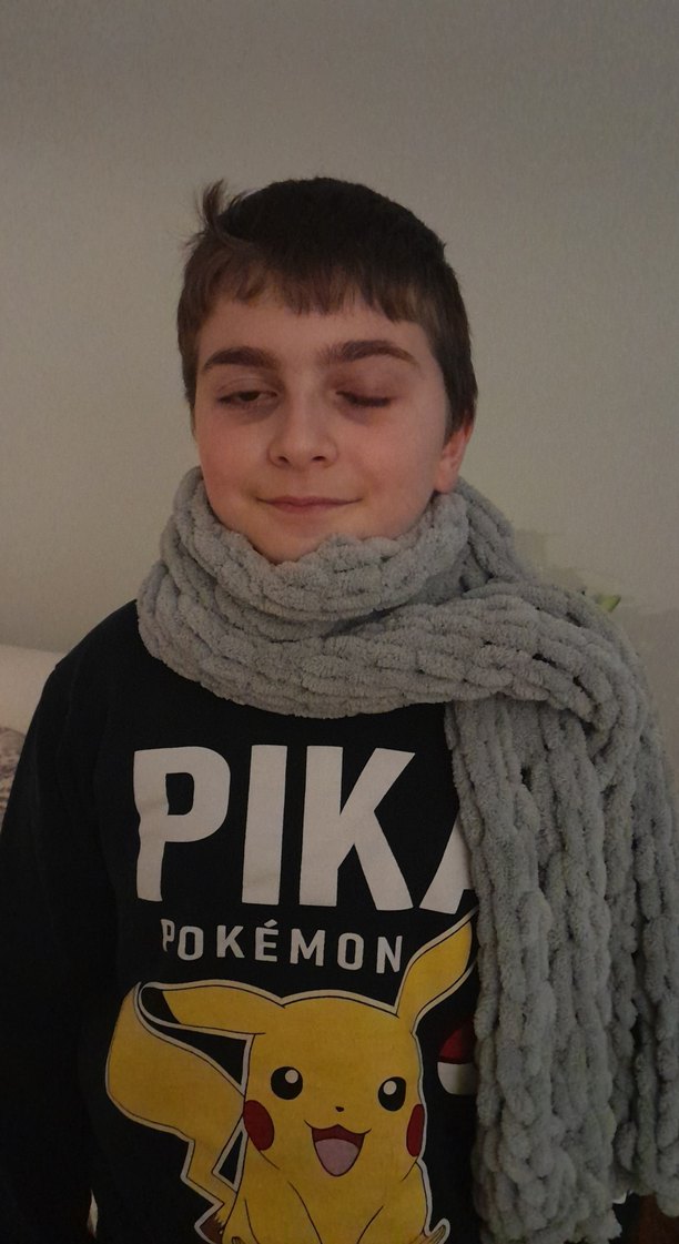 örgü pufpuf atkı SATIN ALMAYINIZ - Görsel 5