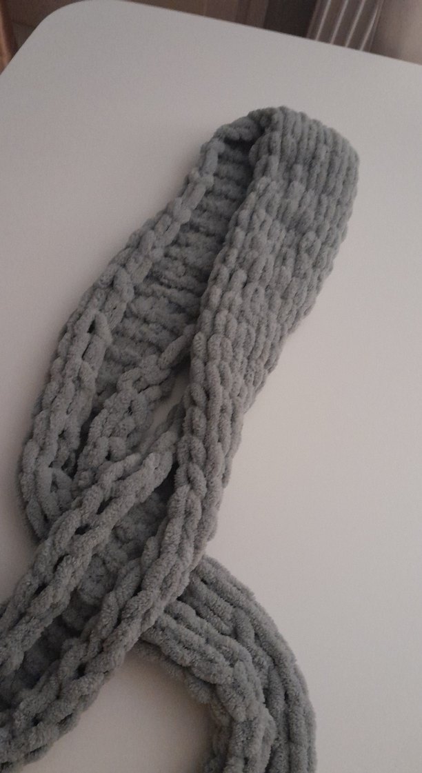 örgü pufpuf atkı SATIN ALMAYINIZ - Görsel 3