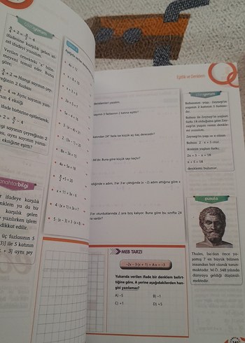 7. Sınıf Matematik ve Türkçe Soru Kitapları Tertemiz