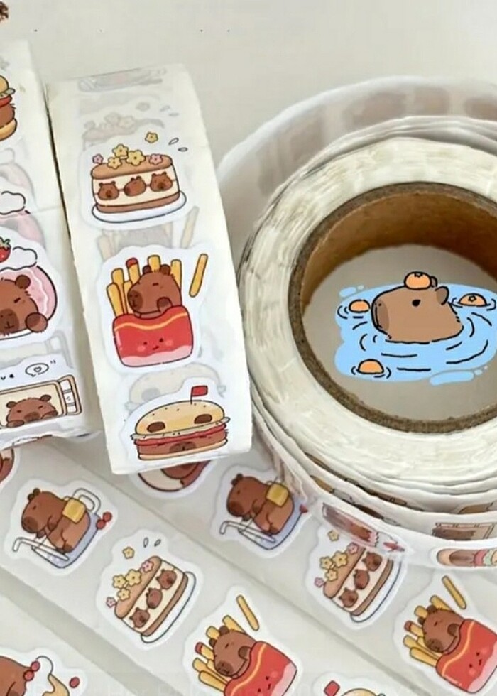 Kapibara Sticker  - Görsel 2