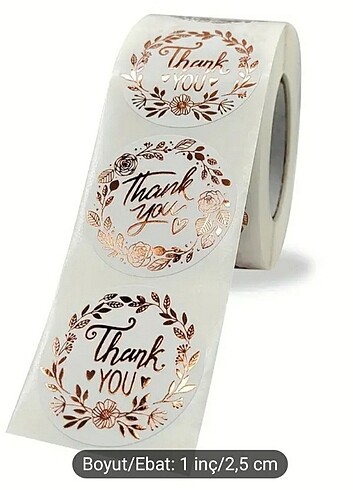Thank you sticker - Görsel 2
