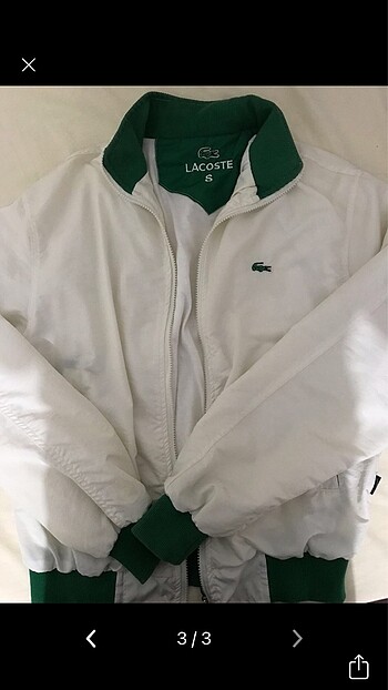 Orijinal Lacoste Mevsimlik Vintage Ceket