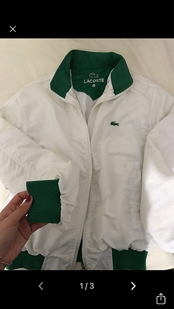 s Beden Orijinal Lacoste Mevsimlik Vintage Ceket