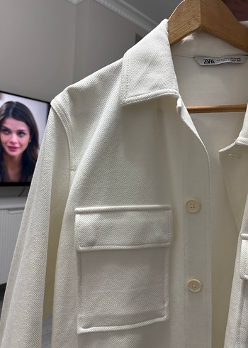 m Beden beyaz Renk Zara Erkek Ceket