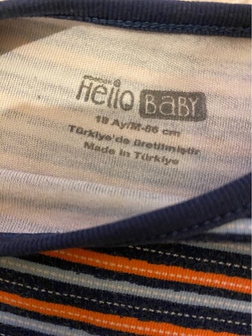 12-18 Ay Beden çeşitli Renk HelloBaby Unisex Tulum