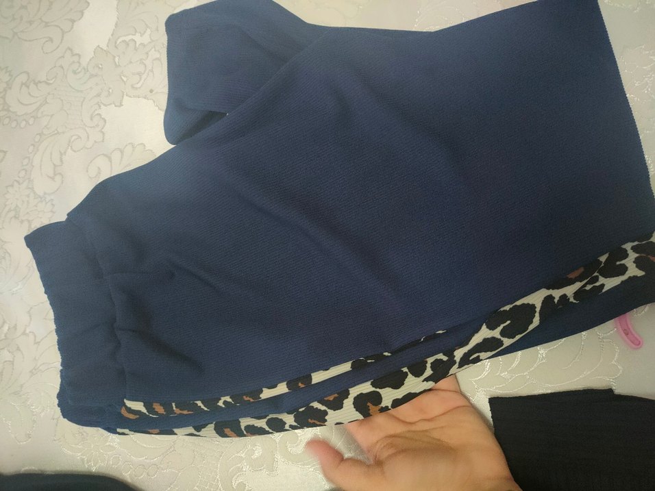 Uzun Kollu Leopar Desenli Kadın Tunik - Görsel 4