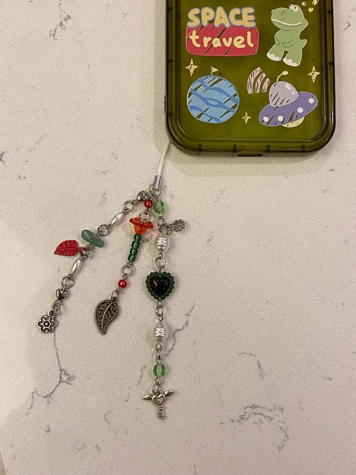 kalbin anahtarı telefon charm - Görsel 3