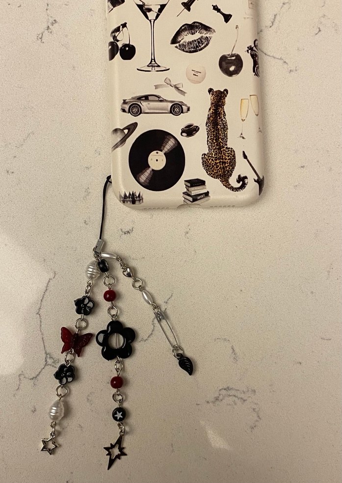 yıldız çiçeği telefon charm - Görsel 3