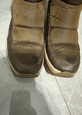 Kürklü Kahverengi Kadın Dolgu Topuk Bot - Görsel 4