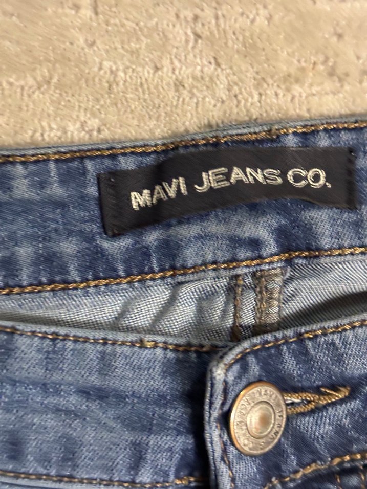 Erkek Gri Mavi Denim Bol Kesim Kot Pantolon - Görsel 2