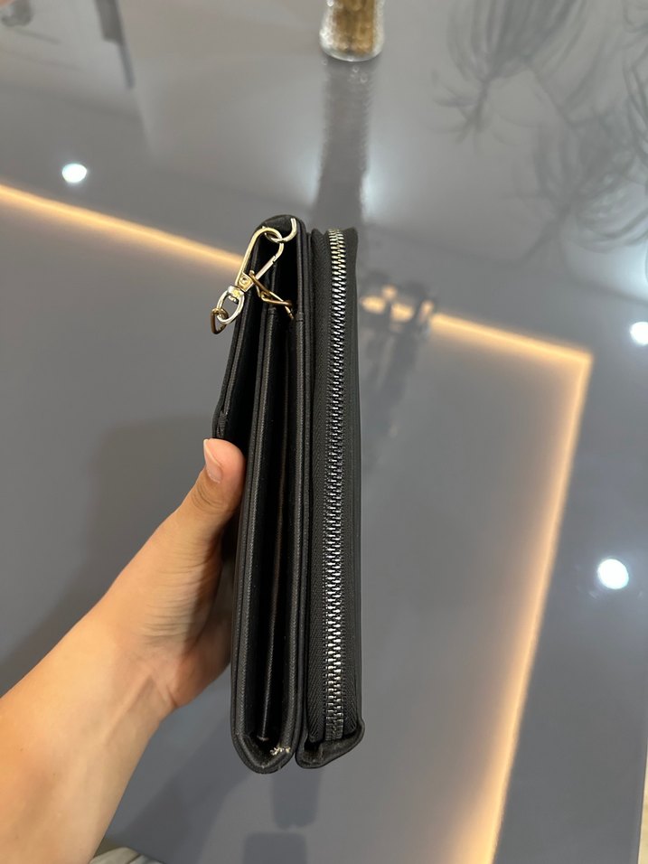 Deri Görünümlü Siyah Kadın Çanta - Görsel 4