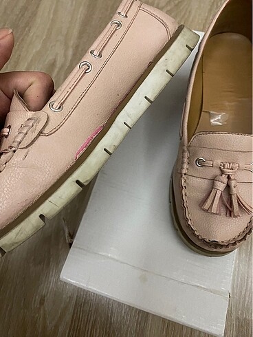 36 Beden Pembe loafer babet