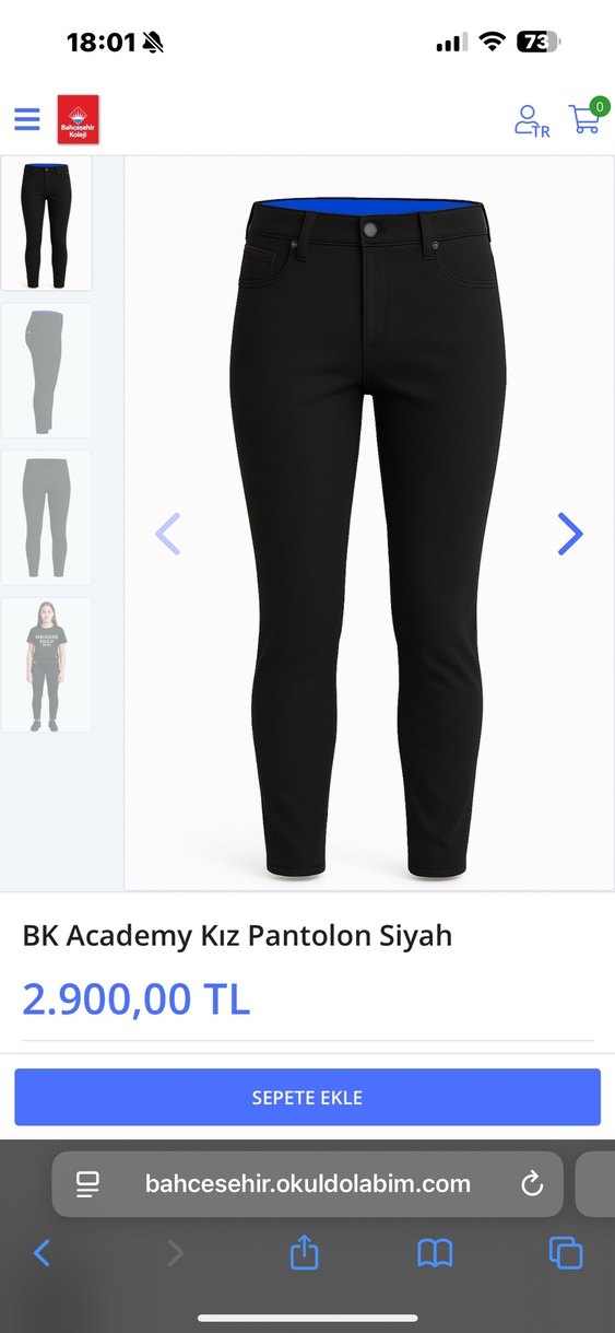 bahçeşehir koleji kız pantolon - Görsel 3