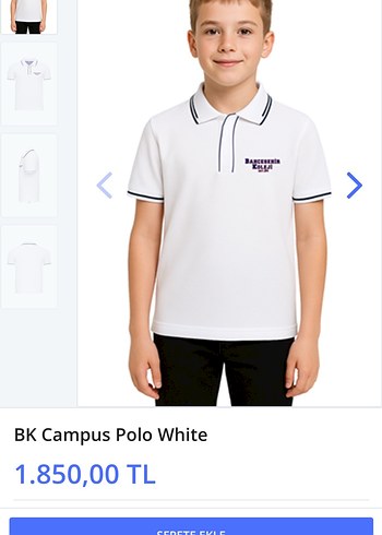 bahçeşehir koleji polo yaka forma - Görsel 2