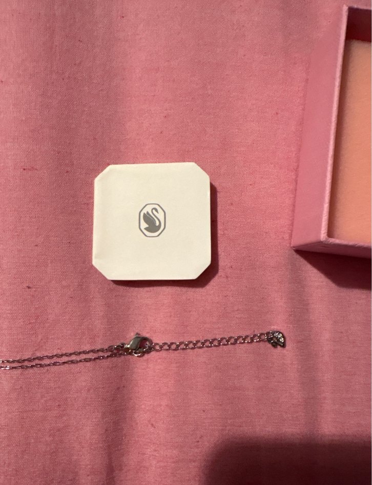 Mavi Taşlı Kuğu Kolye Swarovski Dancing Swan - Görsel 5