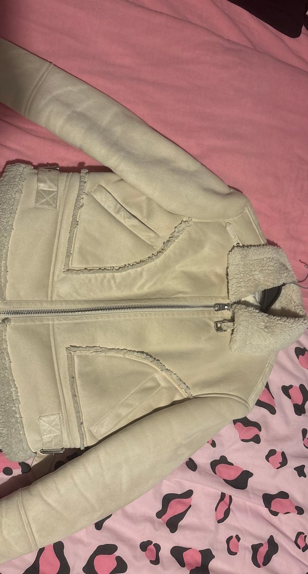 bershka kadın süet kaban - Görsel 2