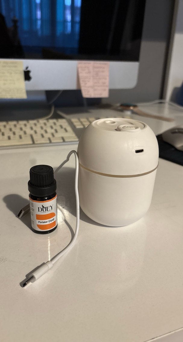 Beyaz Mini Hava Temizleyici ve Nemlendirici - Görsel 2