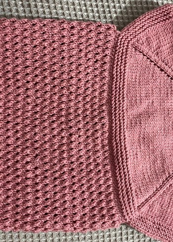 Kız bebek yelek gül kurusu - Görsel 2