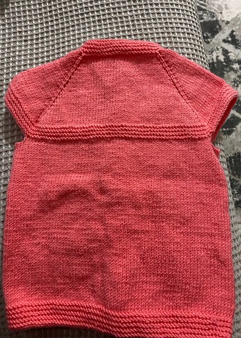 Bebek nar çiçeği yelek - Görsel 2