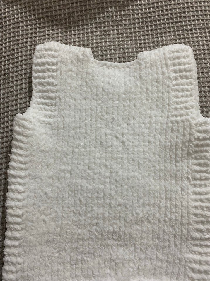 Bebek Beyaz Örgü Süveter - Görsel 2
