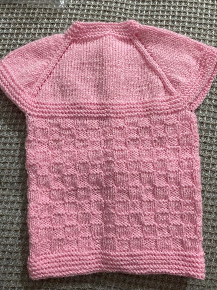 Kız bebek Pembe Örgü Yelek - Görsel 2