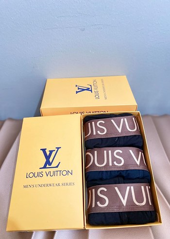 Louis Vuitton Erkek Baskılı Boxer Seti