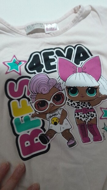 7 Yaş Beden Kız çocuk kısa kolu tshirt