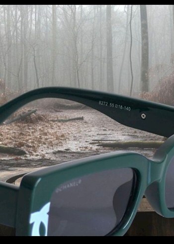 CHANEL Yeşil Kadın Güneş Gözlüğü - Görsel 7