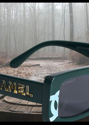 CHANEL Yeşil Kadın Güneş Gözlüğü - Görsel 8