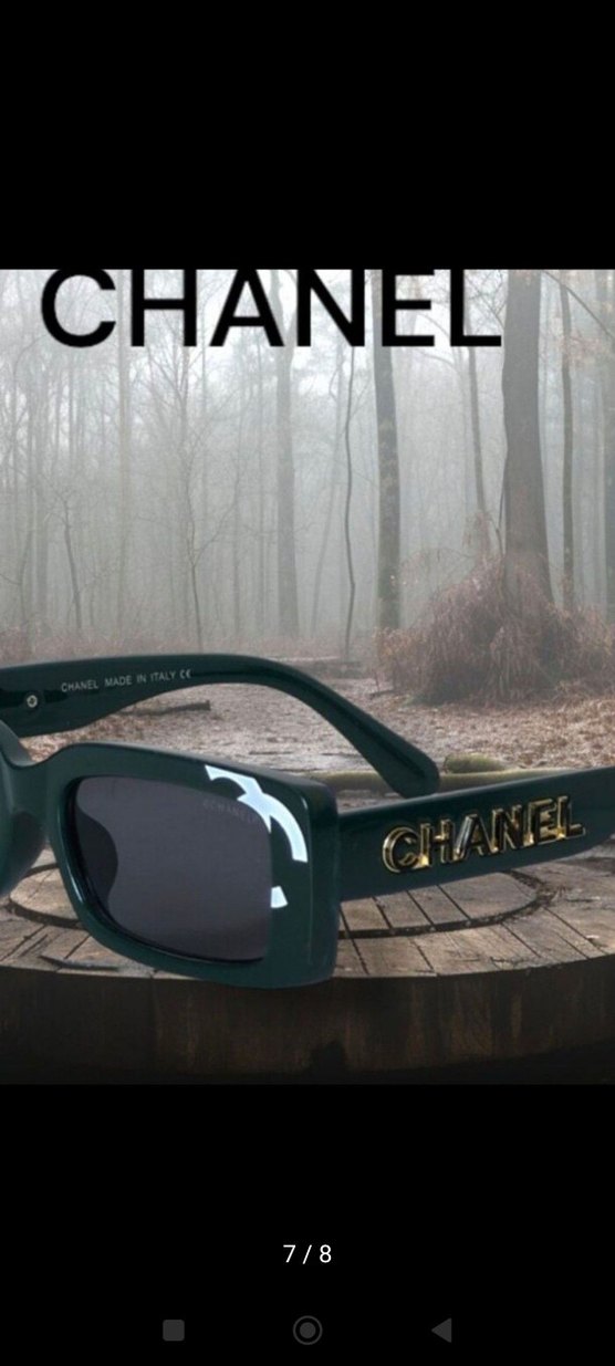 CHANEL Yeşil Kadın Güneş Gözlüğü - Görsel 3