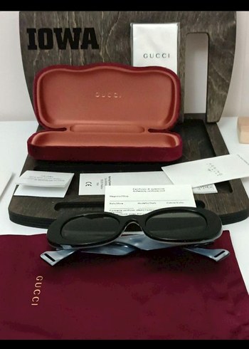 NEW GUCCI GG0517S 001 OVAL SUNGLASSES - Görsel 4
