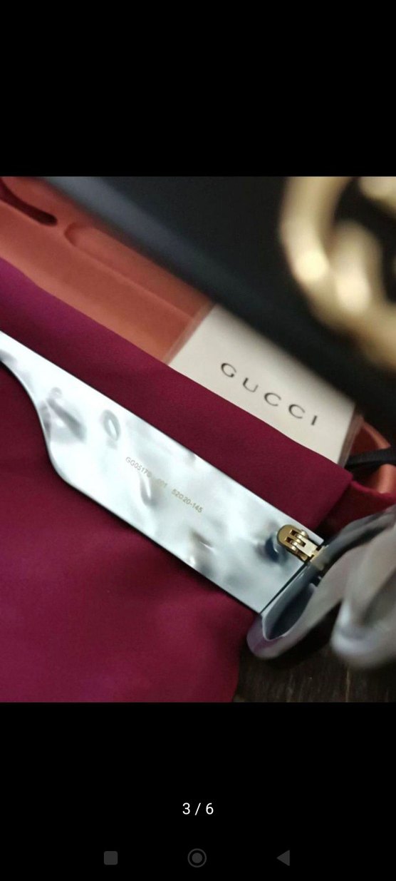NEW GUCCI GG0517S 001 OVAL SUNGLASSES - Görsel 2