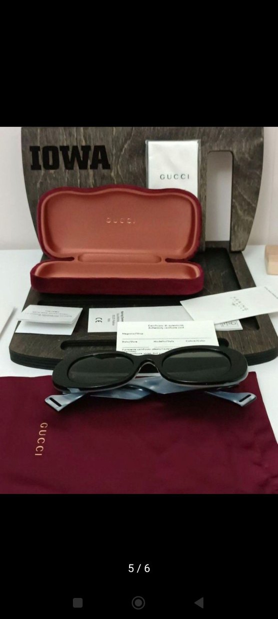 NEW GUCCI GG0517S 001 OVAL SUNGLASSES - Görsel 4