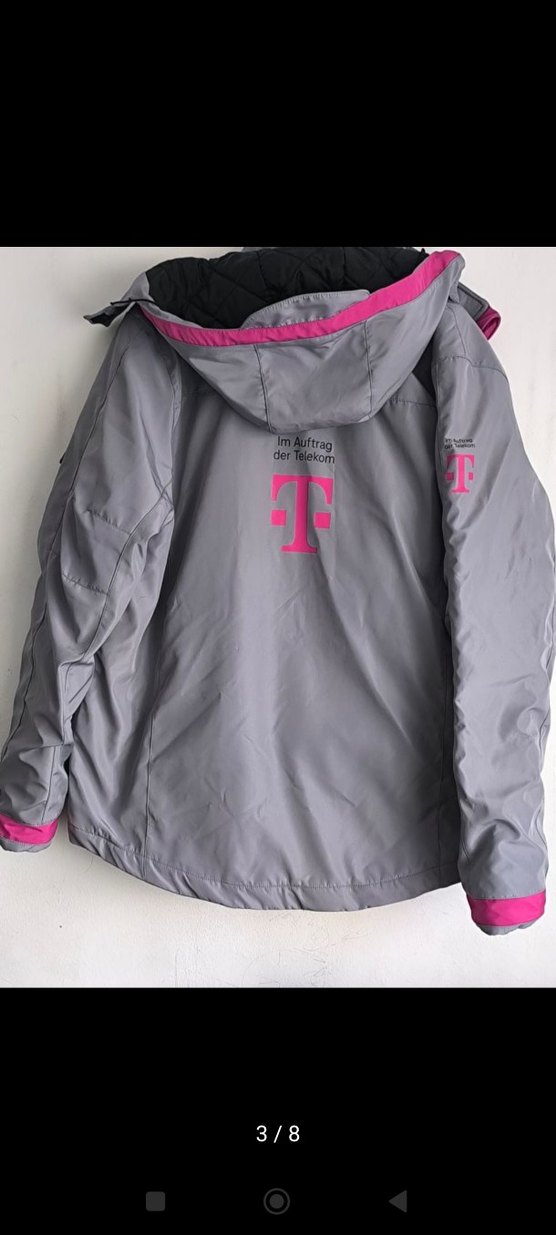 Germany Telekom Winterjacket Hooded Erkek Spor Mont - Görsel 3