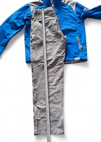 Mavi Gri Fermuarlı Erkek Ceket ve Pantolon - Görsel 5