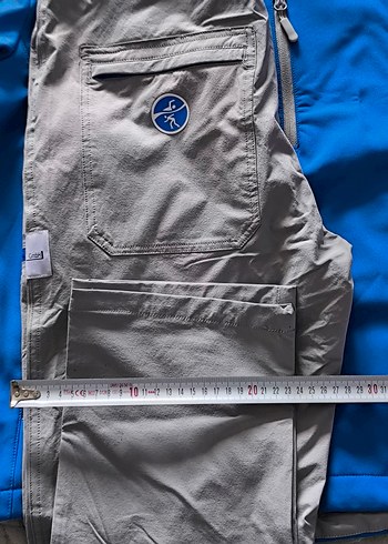 Mavi Gri Fermuarlı Erkek Ceket ve Pantolon - Görsel 8