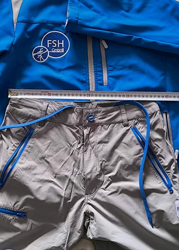 Mavi Gri Fermuarlı Erkek Ceket ve Pantolon - Görsel 9