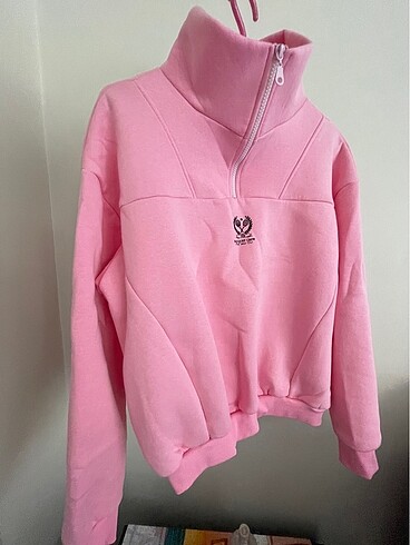 Pembe kazak/sweatshirt kışlık